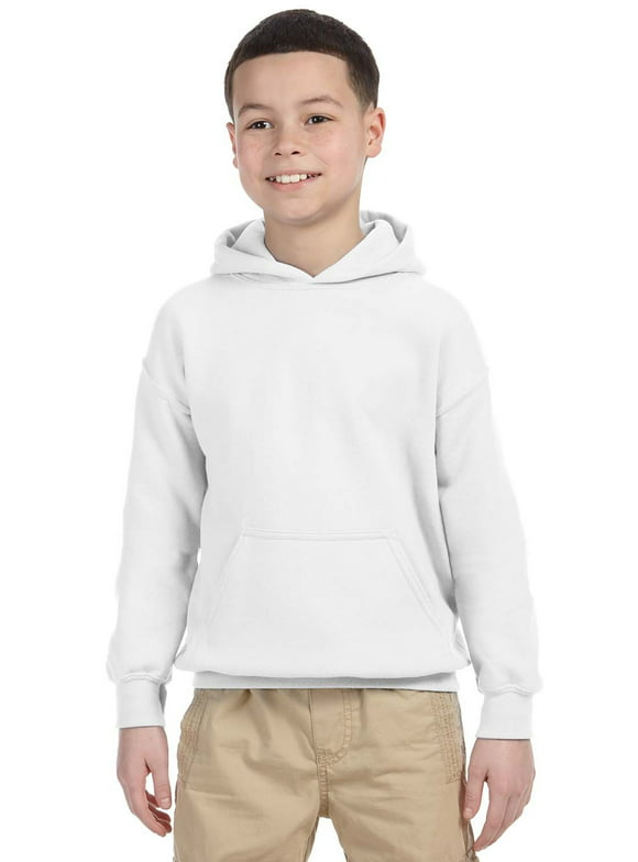 Gildan Heavy Blend Childrens Hoodie Boys Girls School Uniform Sweatshirt Hoody 